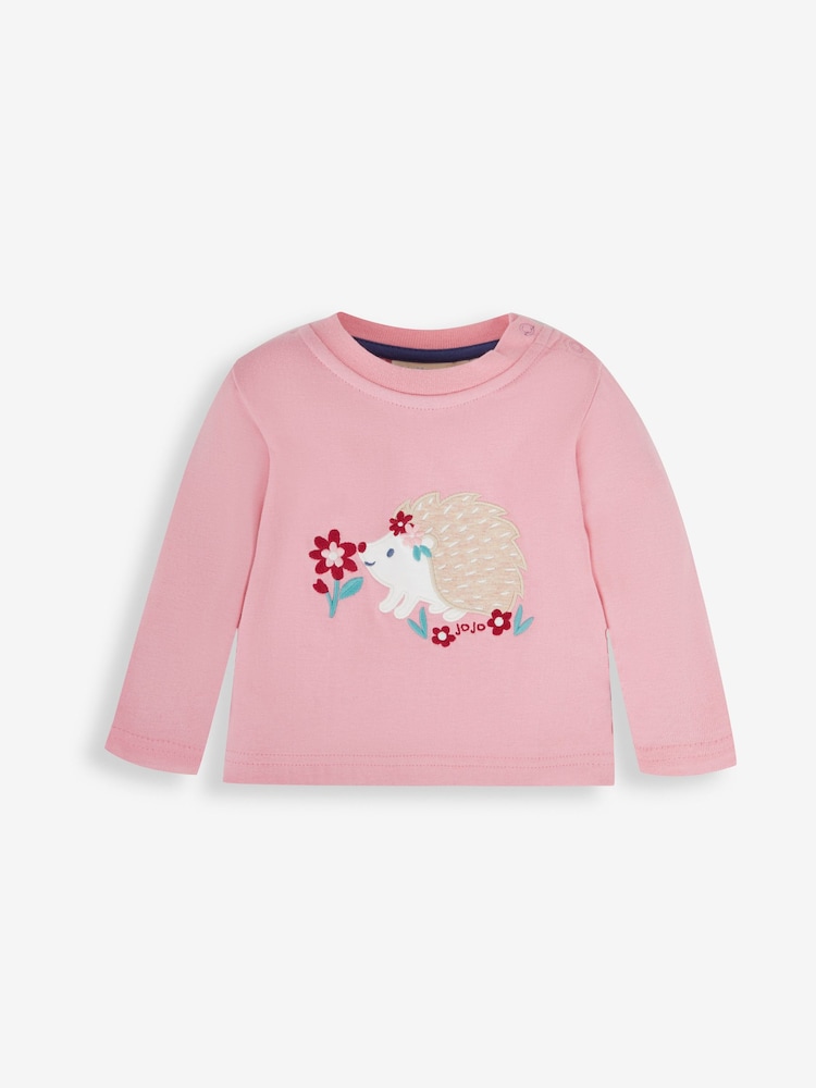 JoJo Maman Bébé Pink Hedgehog 2-Pack Tops - Image 2 of 5