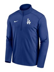 Nike Blue Los Angeles Dodgers Team Agility Logo Pacer Quarter Zip Sweat Top - Image 1 of 3