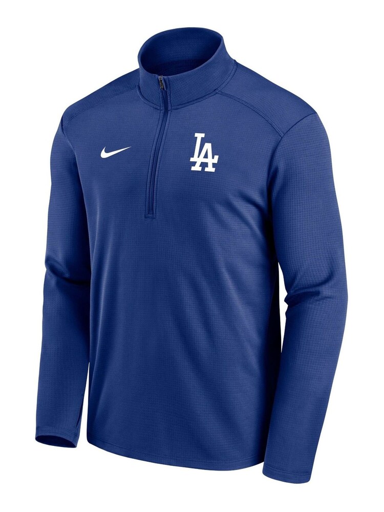 Nike Blue Los Angeles Dodgers Team Agility Logo Pacer Quarter Zip Sweat Top - Image 1 of 3