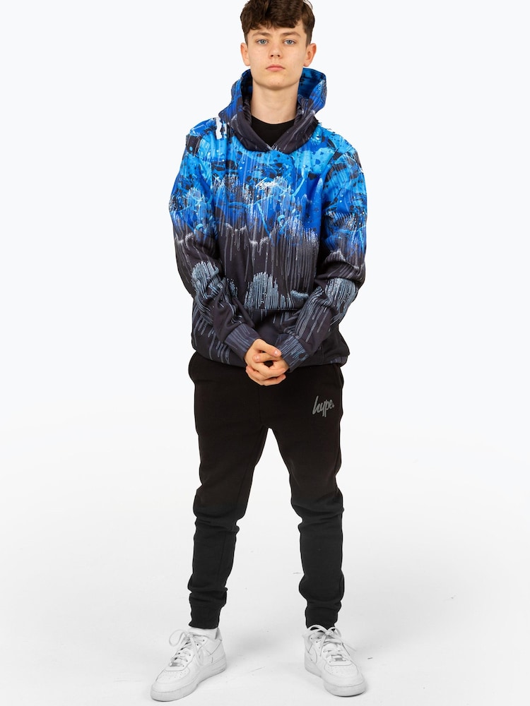 Hype. Boys Blue Tripple Drip Hoodie - Image 1 of 6