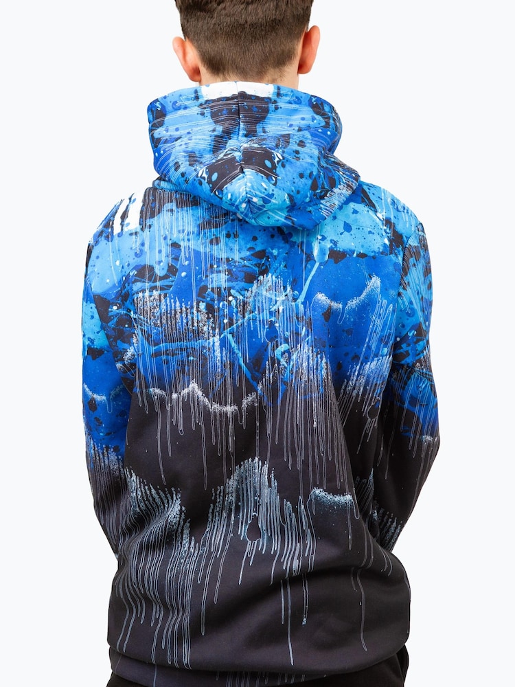Hype. Boys Blue Tripple Drip Hoodie - Image 4 of 6