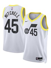 Nike White Utah Jazz Association Edition Swingman Jersey - Donovan Mitchell Unisex - Image 1 of 3