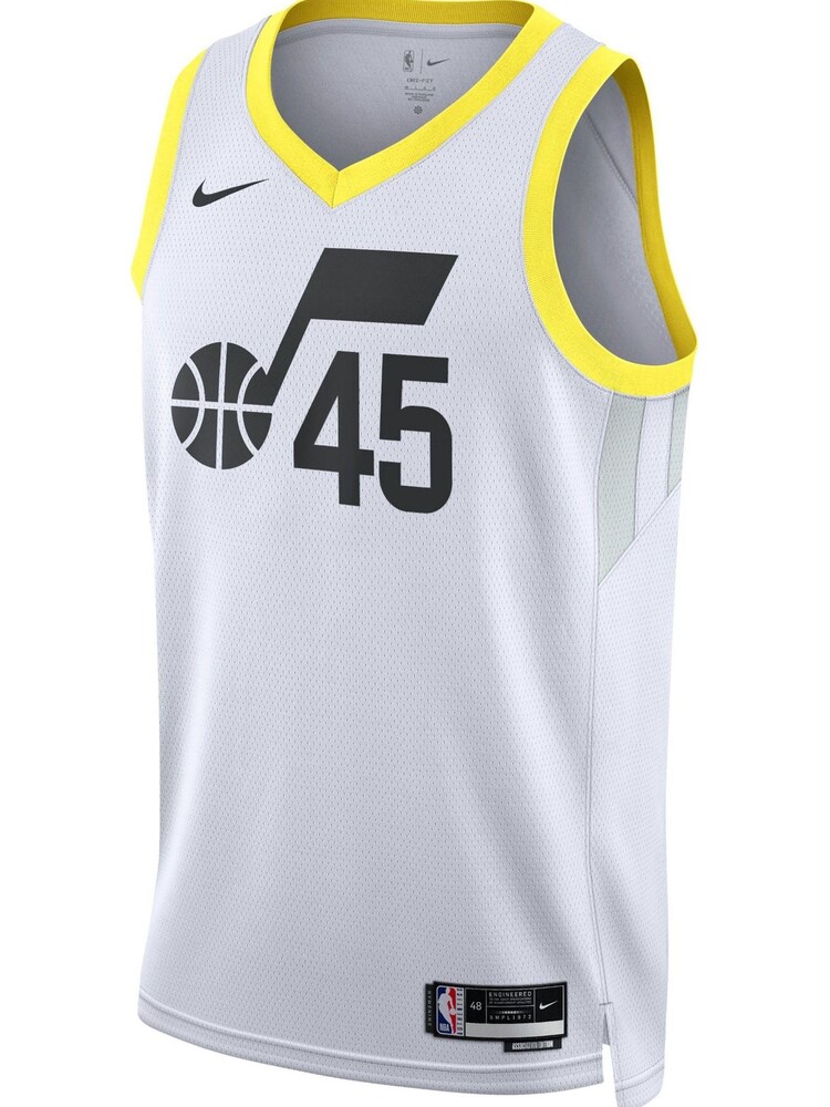 Nike White Utah Jazz Association Edition Swingman Jersey - Donovan Mitchell Unisex - Image 2 of 3