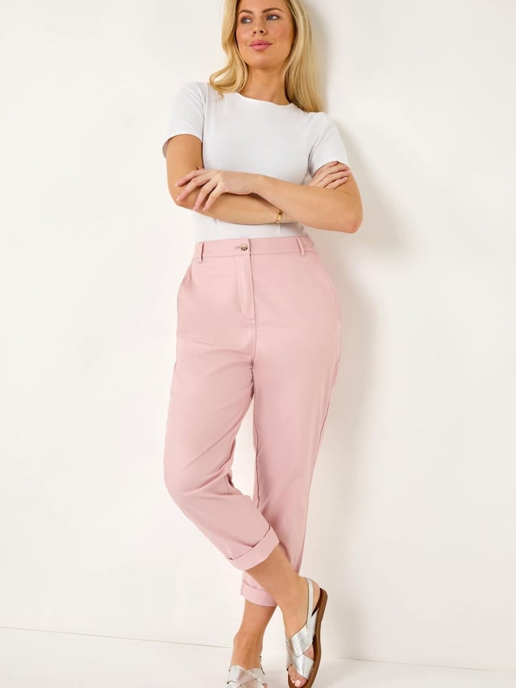 Rosa - Roman Stretch Chino Trousers - Imagen 1 de 5
