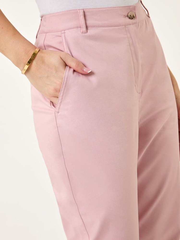 Roman Pink Stretch Chino Trousers - Image 6 of 6