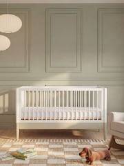 Gaia Baby Desert Sage  White Eos Cot & Dresser 2 Piece Nursery Furniture Set - Image 2 of 5