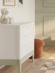 Gaia Baby Desert Sage  White Eos Cot & Dresser 2 Piece Nursery Furniture Set - Image 3 of 5