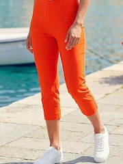 כתום - Roman מכנסי סטרץ' קרופ - תמונה 3 מתוך 4