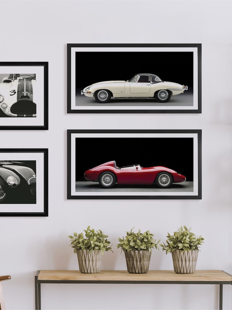 Brookpace Lascelles Red Maserati 250S Fantuzzi Artwork In Matt Black Frame - Image 1 of 3