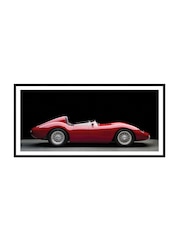 Brookpace Lascelles Red Maserati 250S Fantuzzi Artwork In Matt Black Frame - Image 2 of 3