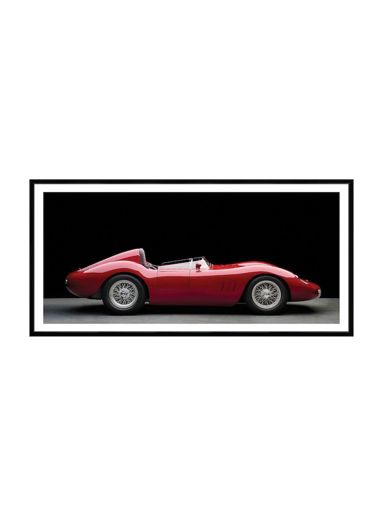 Brookpace Lascelles Red Maserati 250S Fantuzzi Artwork In Matt Black Frame - Image 2 of 3 Brookpace Lascelles Red Maserati 250S Fantuzzi Artwork In Matt Black Frame - Image 2 of 3