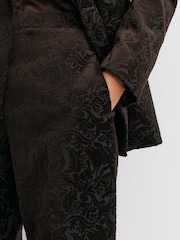 Reiss Chocolate Brown Ida Suit Trousers - Image 5 of 7