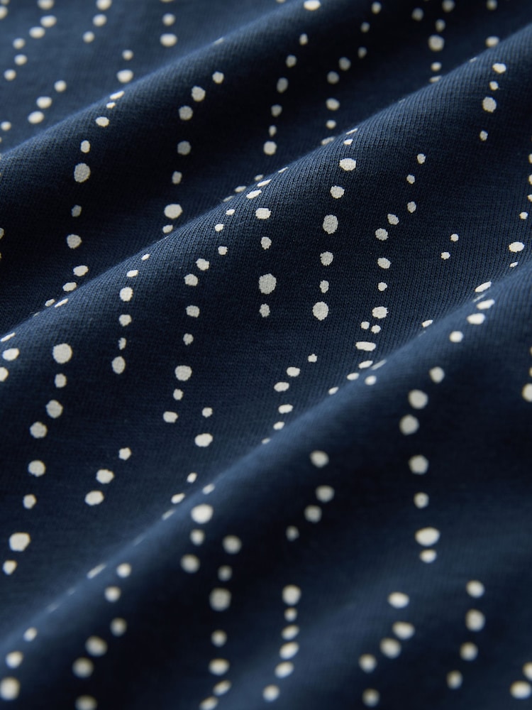 Navy Spot Cotton Short Sleeve Pyjamas - Image 8 of 8 Navy Spot Cotton Short Sleeve Pyjamas - Image 8 of 8