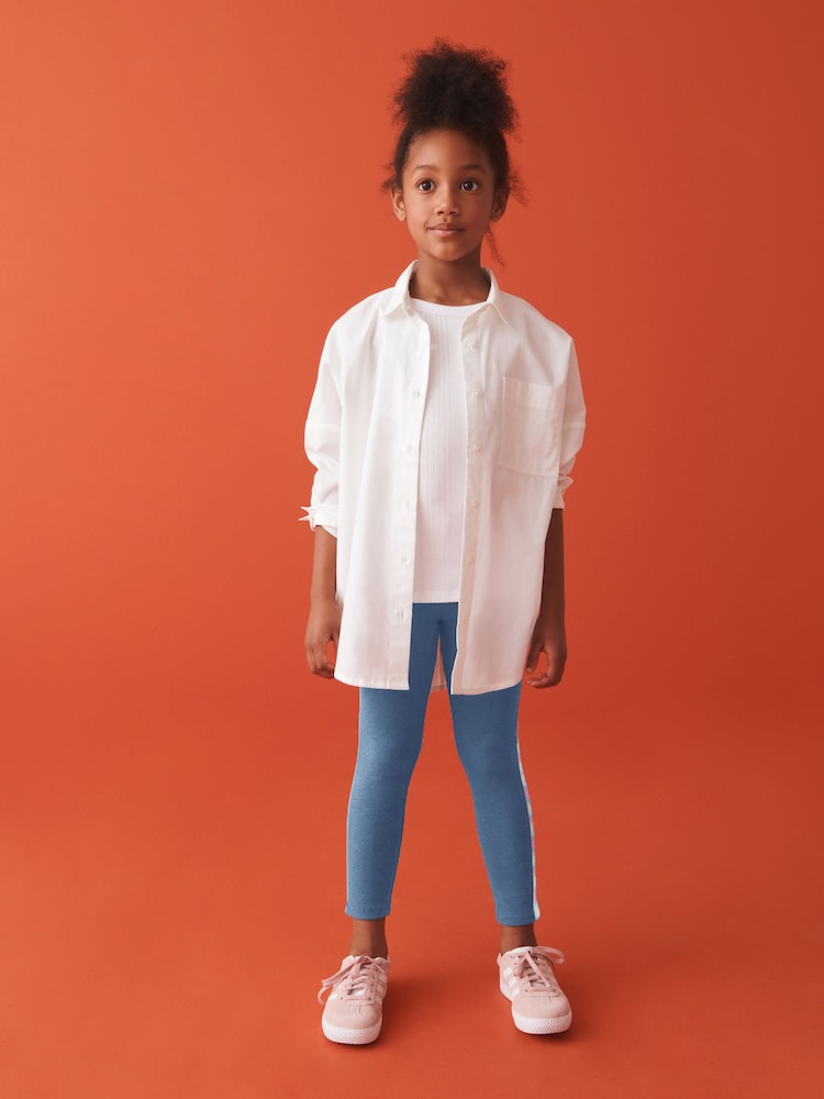 Blue Rainbow Printed Leggings (3-16yrs) - Image 2 of 7