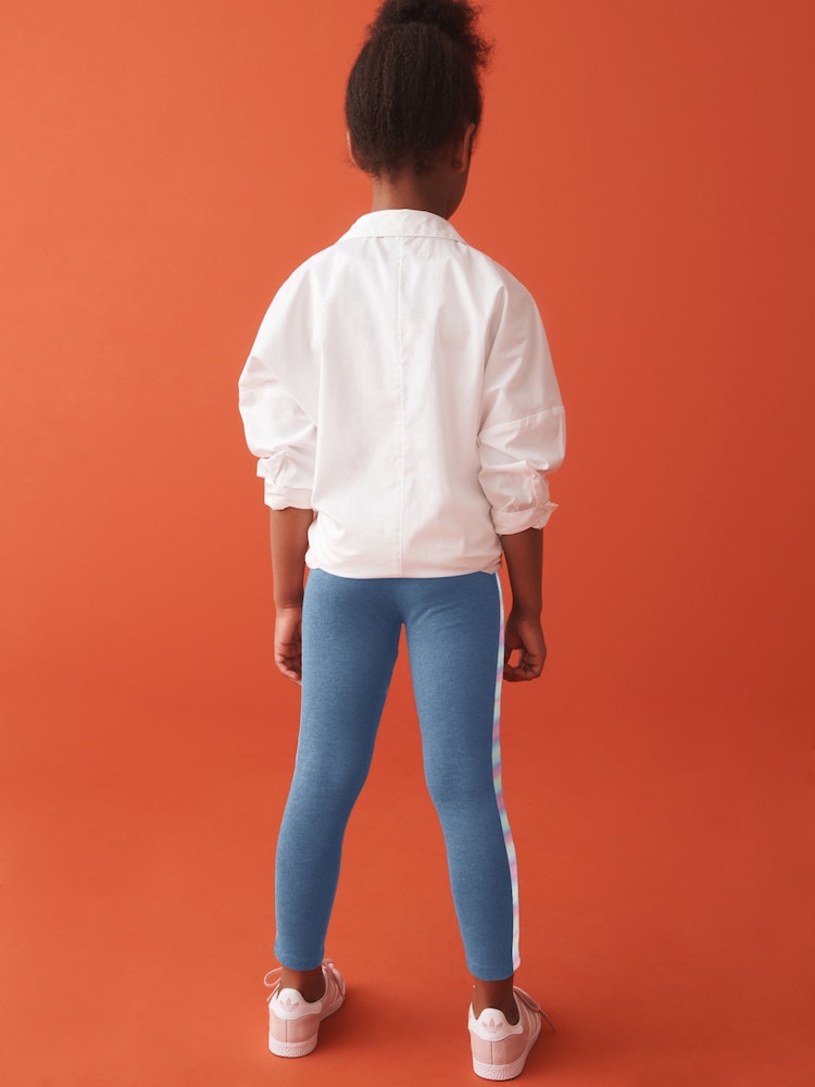 Blue Rainbow Printed Leggings (3-16yrs) - Image 3 of 7