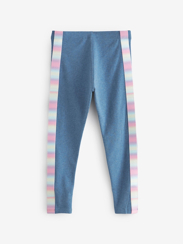 Blue Rainbow Printed Leggings (3-16yrs) - Image 6 of 7