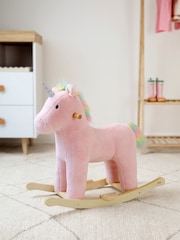 JoJo Maman Bébé Wooden Unicorn Ride-On Toy - Image 3 of 6