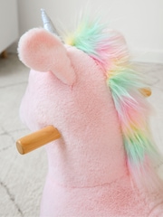JoJo Maman Bébé Wooden Unicorn Ride-On Toy - Image 6 of 6