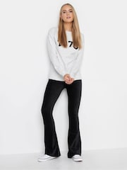 Long Tall Sally Black Corduroy Kick Flare Trousers - Image 3 of 3
