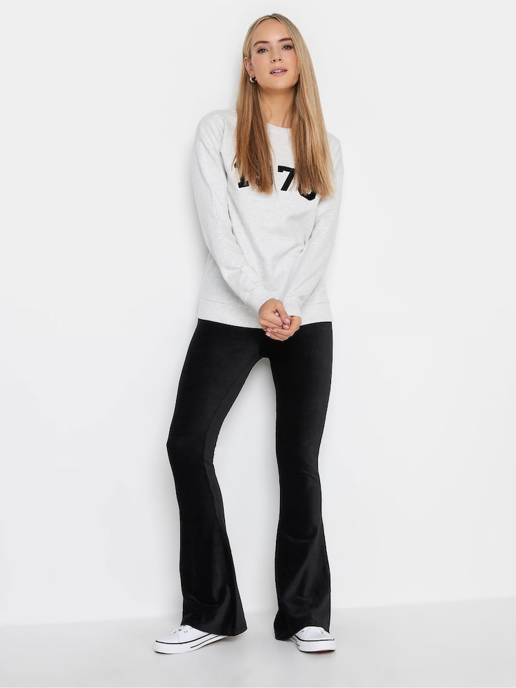 Long Tall Sally Black Corduroy Kick Flare Trousers - Image 3 of 3