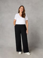 Live Unlimited Black Petite Curve Side Stripe Trousers - Image 1 of 3