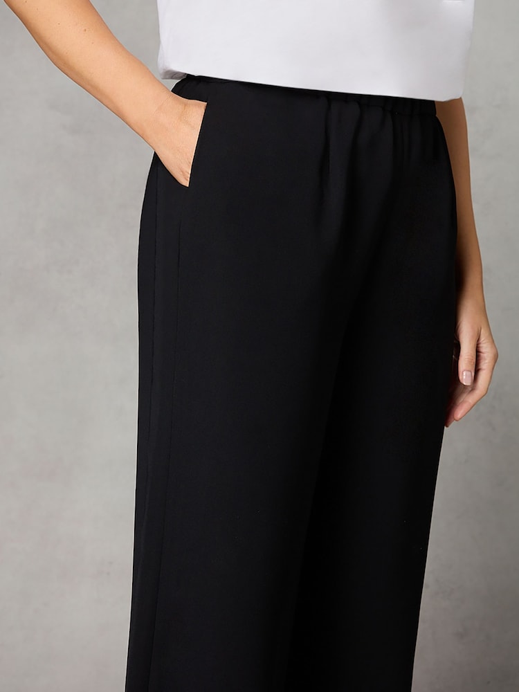Live Unlimited Black Petite Curve Side Stripe Trousers - Image 3 of 3