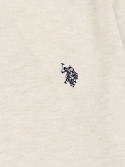 U.S. Polo Assn. Cream Mens Cotton Crew Neck Jumper - Image 6 of 6