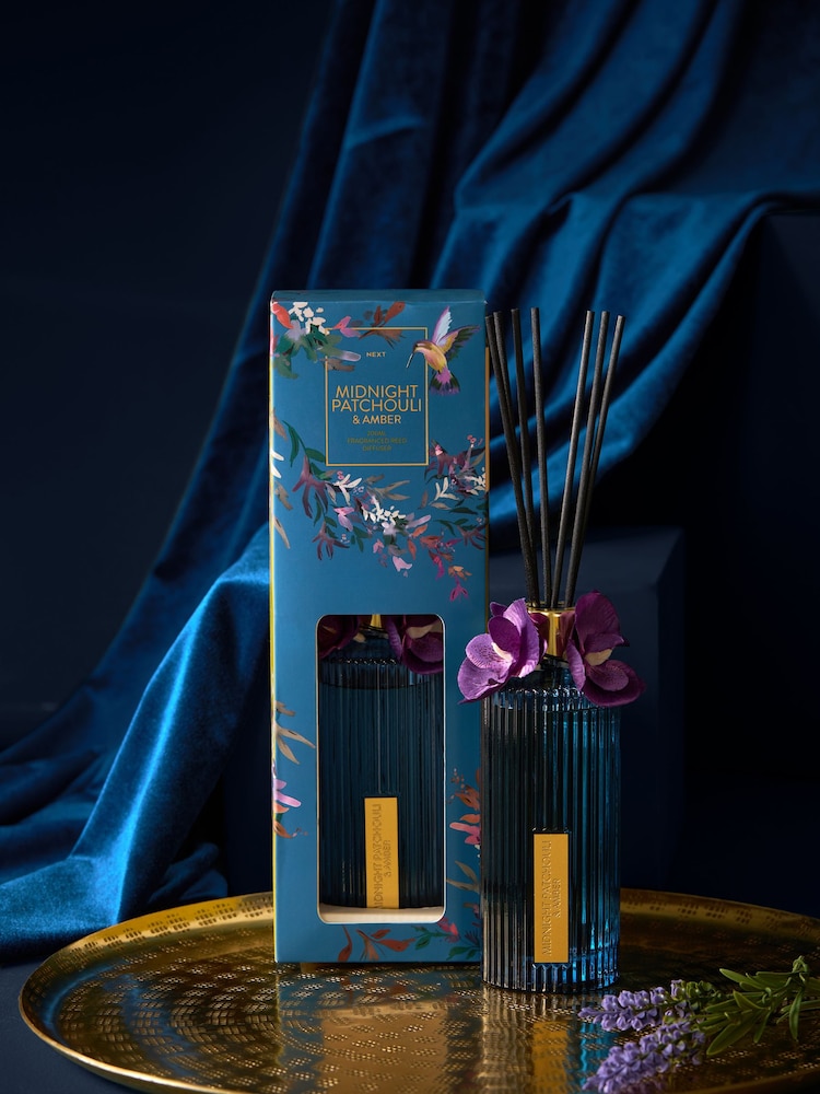 200ml Midnight Patchouli and Amber Fragranced Reed Diffuser - Image 1 of 4