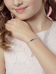 Beaverbrooks Children's Mini B Silver Diamond ID Bracelet - Image 2 of 4