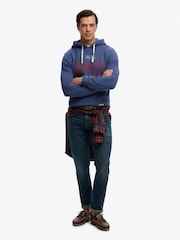 Superdry Blue Vintage Logo Classic Hoodie - Image 3 of 5
