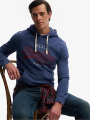 Superdry Blue Vintage Logo Classic Hoodie - Image 5 of 5