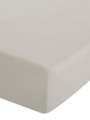 Catherine Lansfield Cream Percale Extra Deep Fitted Sheet - Image 3 of 3