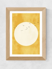 East End Prints White Eternal Sunshine Print by Kubistika - Image 1 of 2