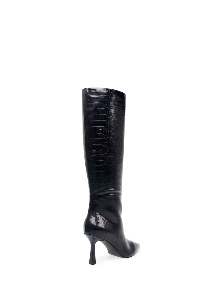 Steve Madden Jazz Up Boot Black Croco - Image 2 of 7