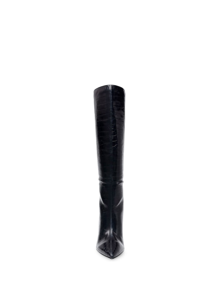 Steve Madden Jazz Up Boot Black Croco - Image 4 of 7