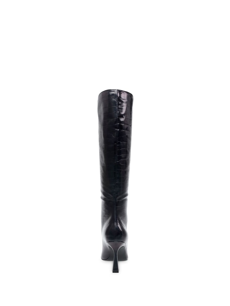 Steve Madden Jazz Up Boot Black Croco - Image 5 of 7