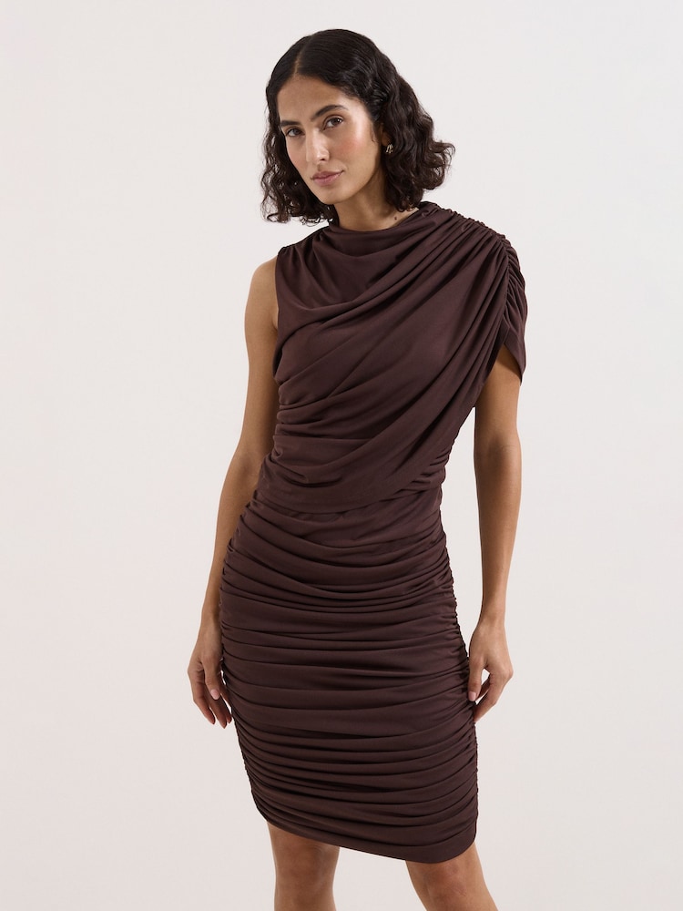 Phase Eight Brown Aimee Jersey Dress - Image 1 of 6