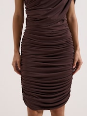 Phase Eight Brown Aimee Jersey Dress - Image 5 of 6