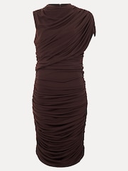Phase Eight Brown Aimee Jersey Dress - Image 6 of 6