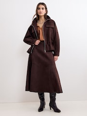 Jupe Phase Eight Jessie en daim - Image 1 de 7
