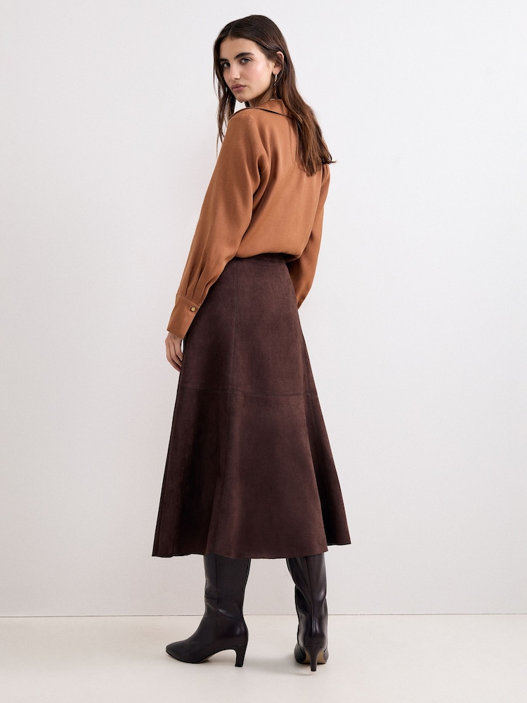 Jupe Phase Eight Jessie en daim - Image 2 de 7