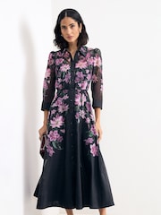 Phase Eight Black Anabelle Shirt Dress - Image 1 of 7