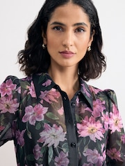 Phase Eight Black Anabelle Shirt Dress - Image 4 of 7