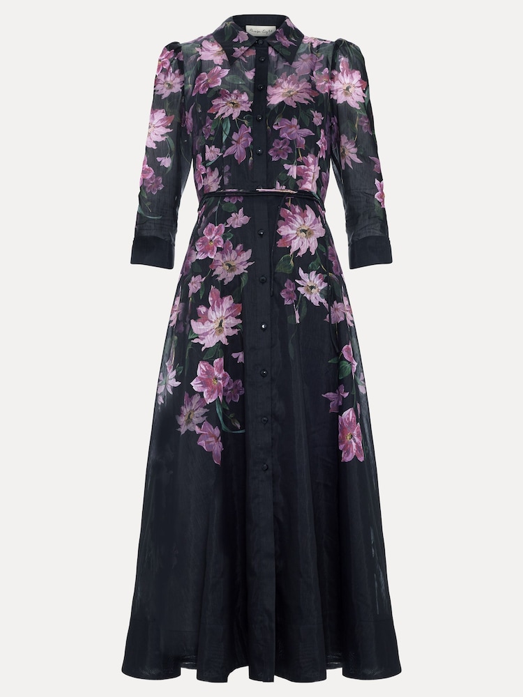 Phase Eight Black Anabelle Shirt Dress - Image 7 of 7