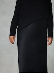 Live Unlimited Black Curve Bias Cut Skirt - Image 3 of 4