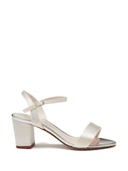 Rainbow Club Cream Regular Fit Wedding Margot Satin Bridal Sandals - Image 1 of 4