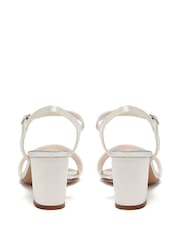 Rainbow Club Cream Regular Fit Wedding Margot Satin Bridal Sandals - Image 3 of 4