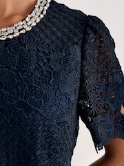 Phase Eight Blue Eloise Mini Dress - Image 7 of 8