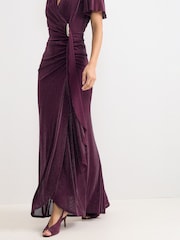 Phase Eight Red Alexis Maxi Dress - Image 5 of 7