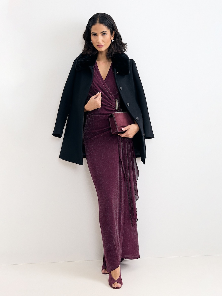 Phase Eight Red Alexis Maxi Dress - Image 7 of 7